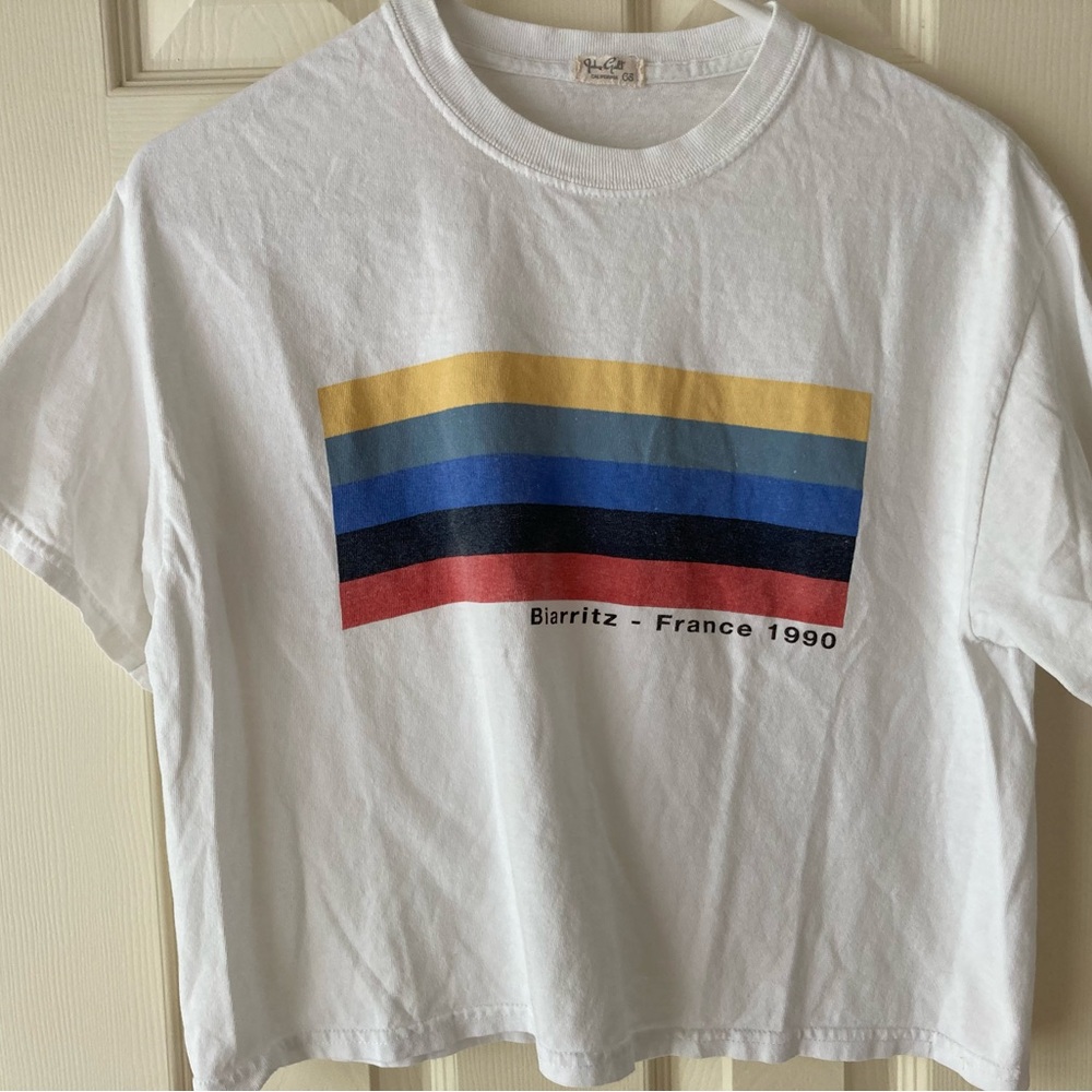 John Gault White Crop Top